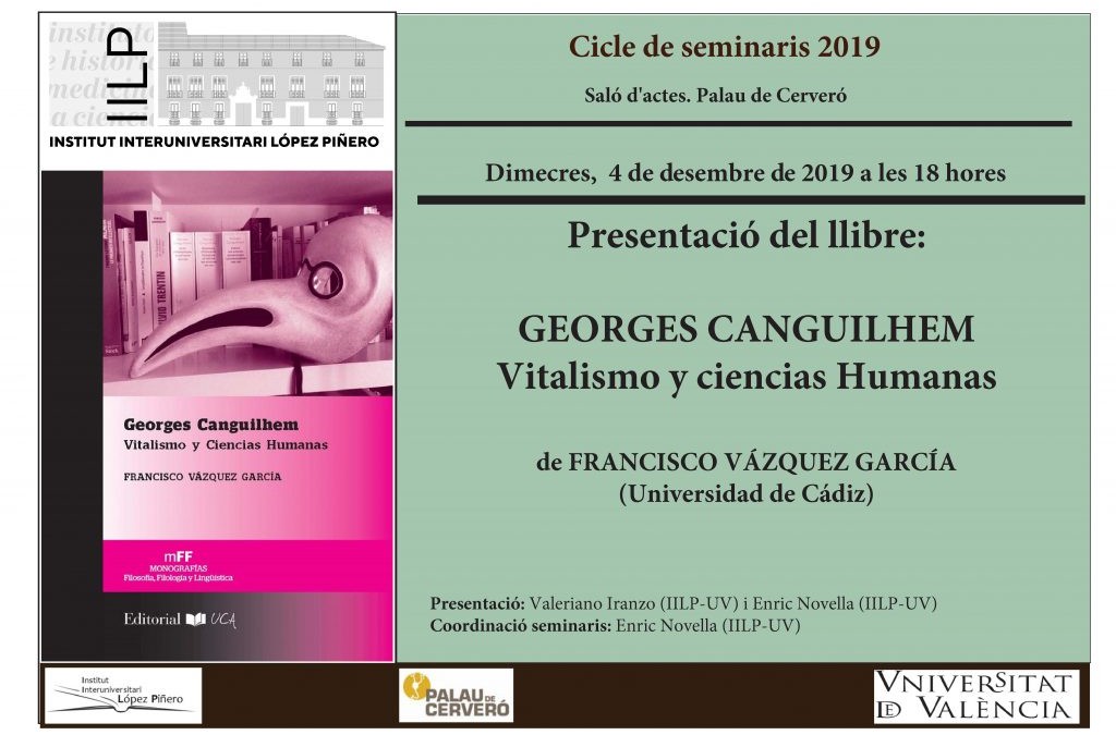 “Georges Canguilhem: Vitalismo y ciencias humanas” de Francisco Vázquez García